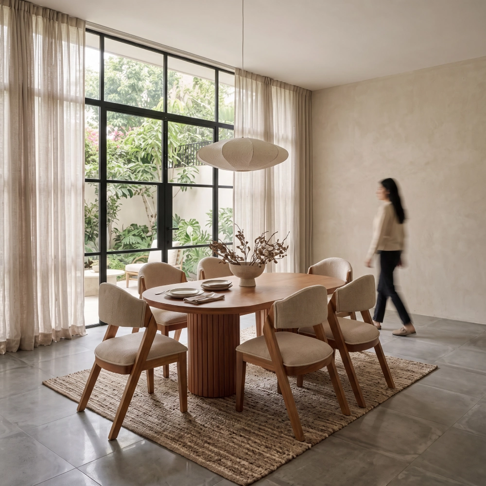 Comedor del archivo visual de HANKA WOOD