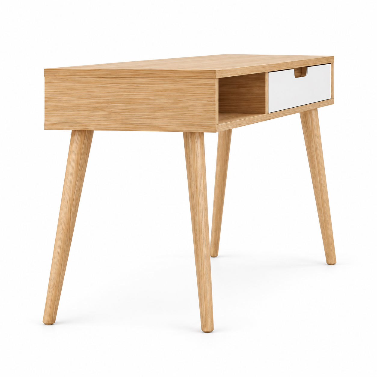 escritorio alba lateral · propuesta de diseño HANKA WOOD